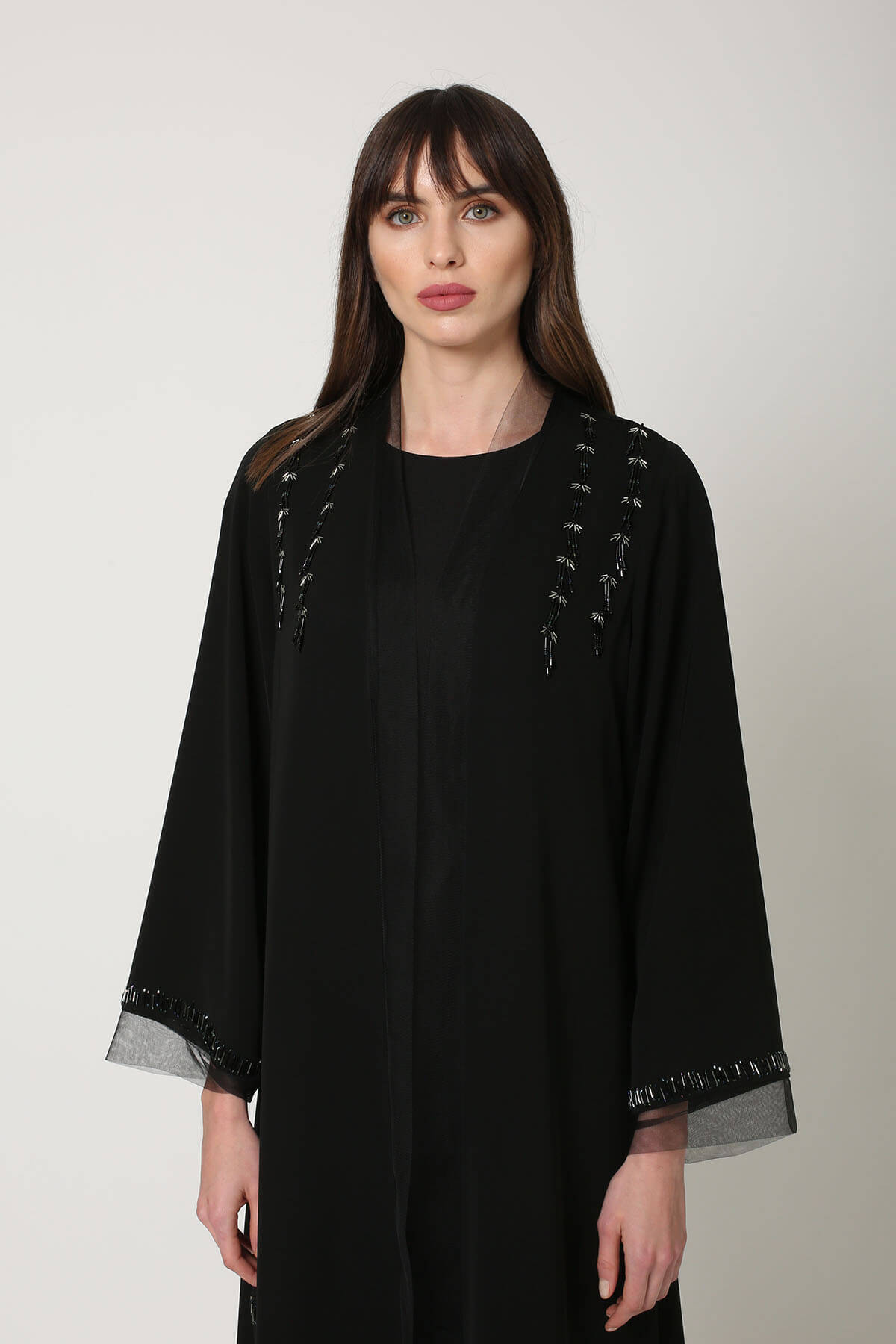 Embroidered Crepe Abaya