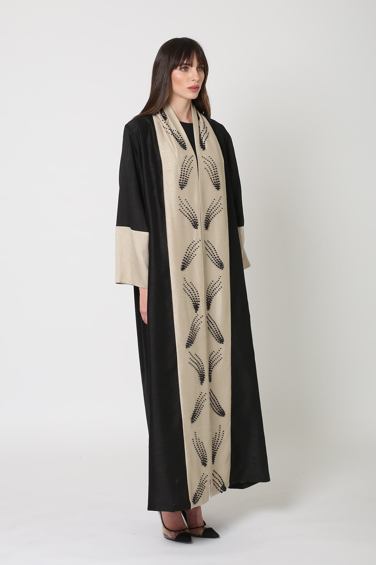 Geomatric Embalished Abaya