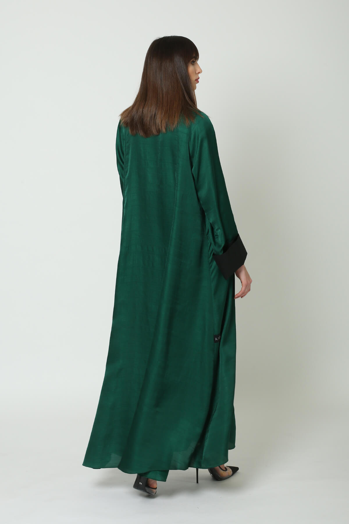 Collared Silk Abaya