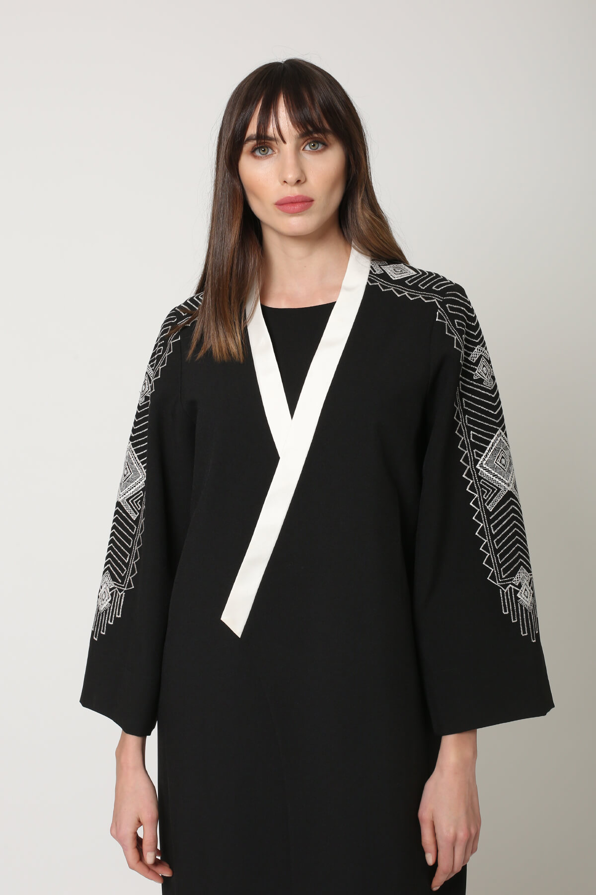 Embroidered Crepe Abaya