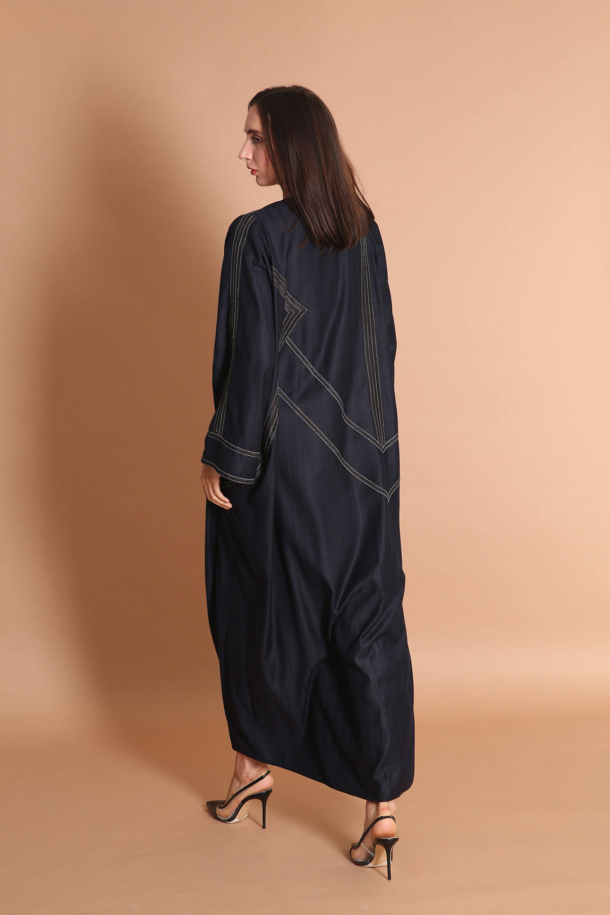 Ribbon Detailed Casual Abaya