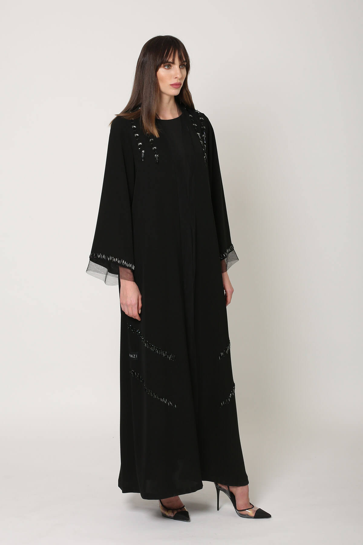 Embroidered Crepe Abaya