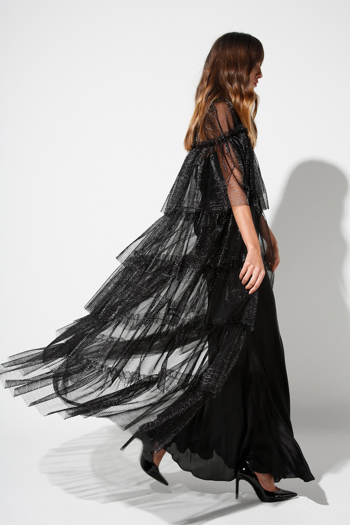 Tulle Layered Abaya
