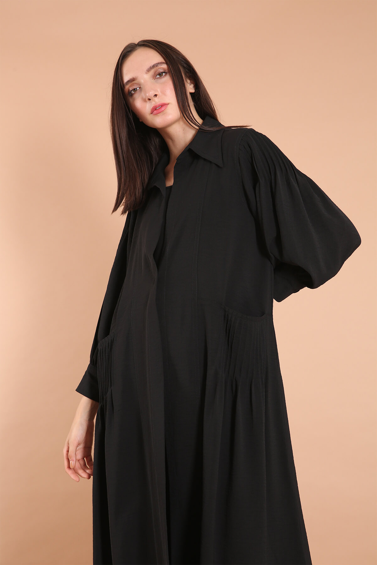 Ceycrush Pintuck Casual Abaya