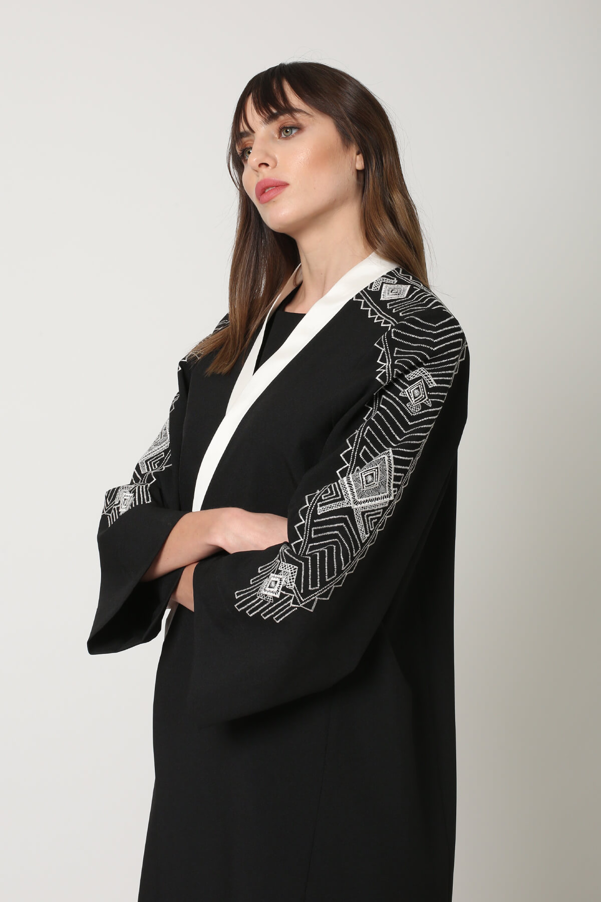 Embroidered Crepe Abaya