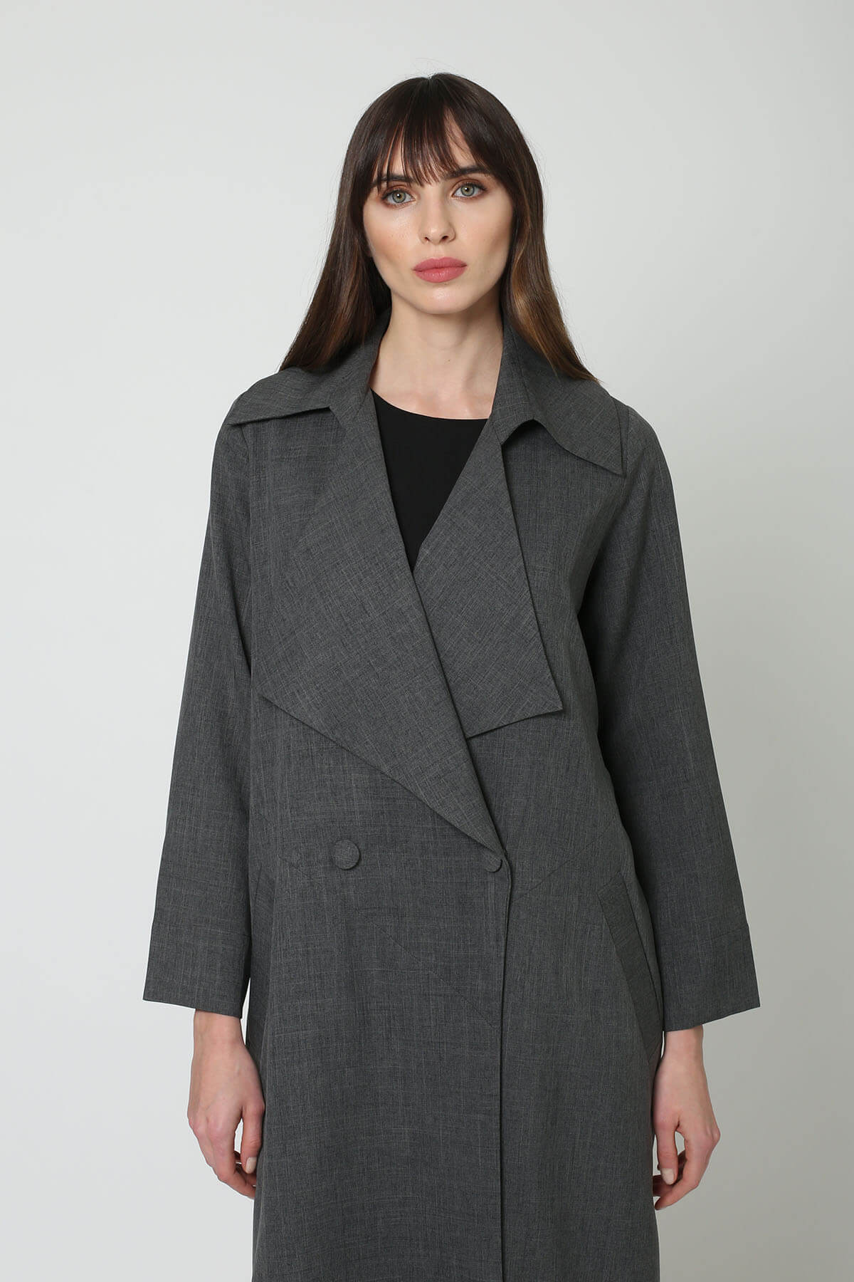Overlap Collared Abaya