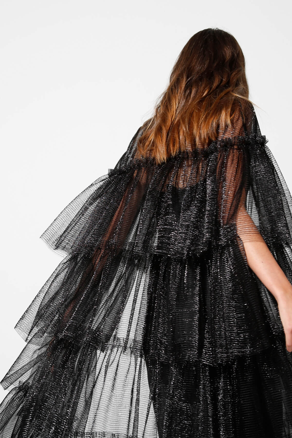Tulle Layered Abaya