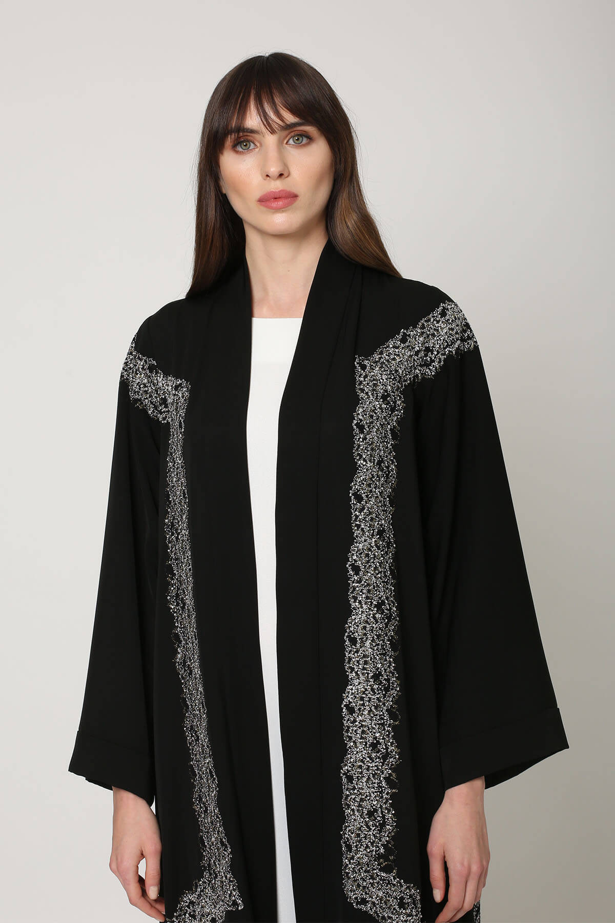 Embroidered Crepe Abaya