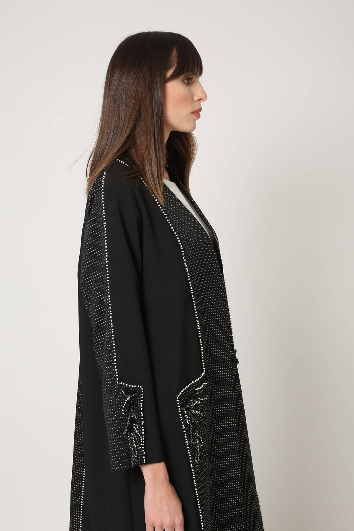 Embroidered Crepe Abaya