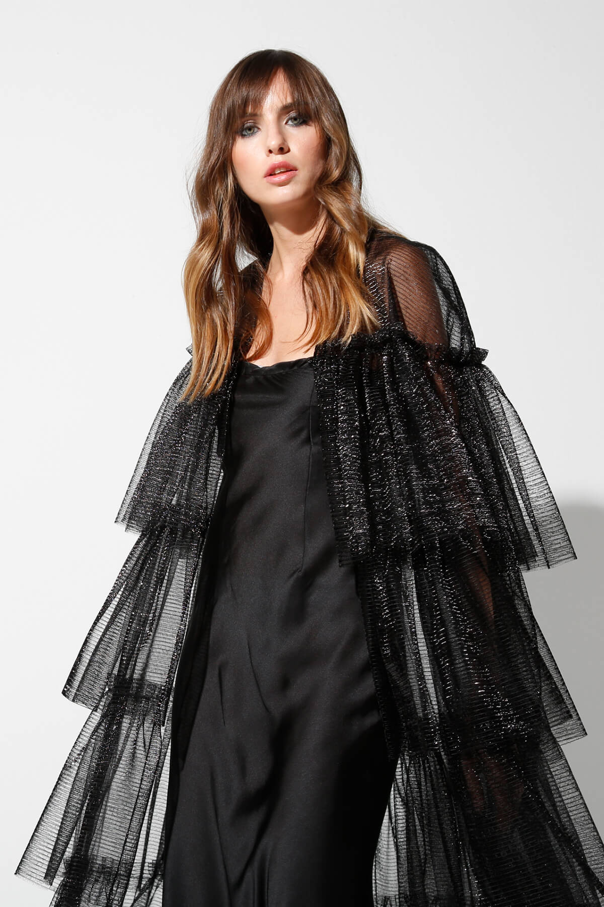 Tulle Layered Abaya