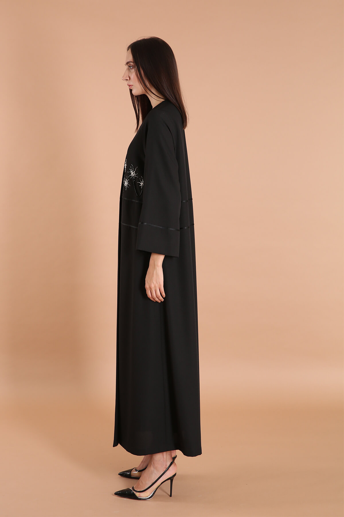 Pearls Embellished Classic Abaya