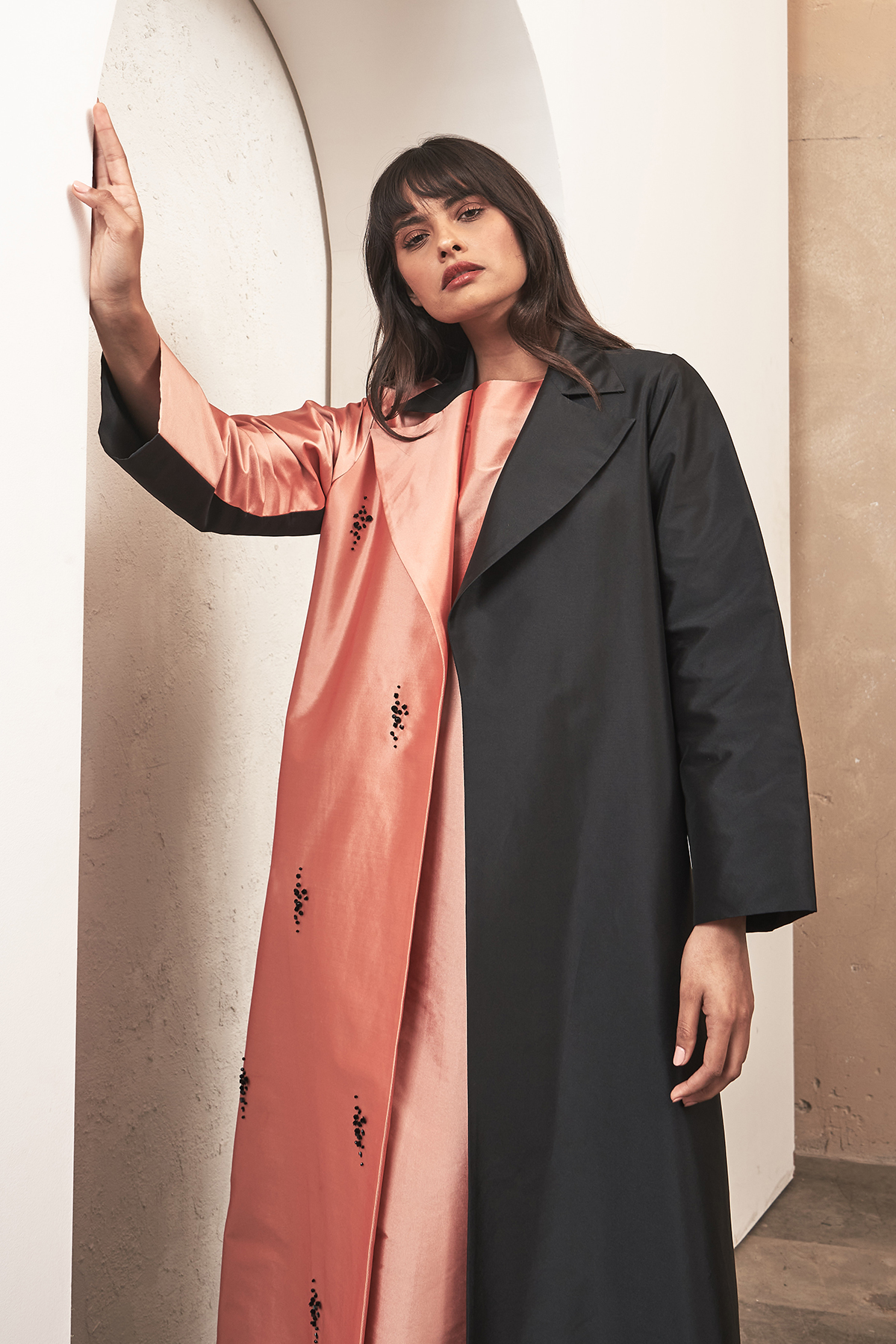 Colored Coat Abaya