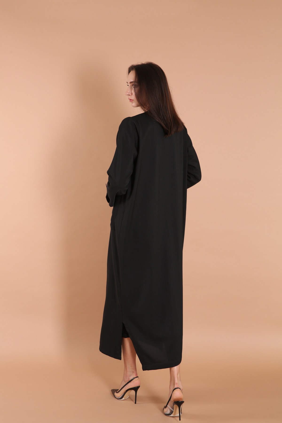 Snake Motif Embellished Abaya