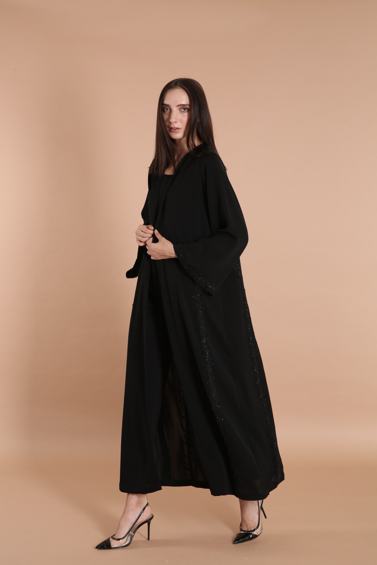 Embellished Lace Classic Abaya
