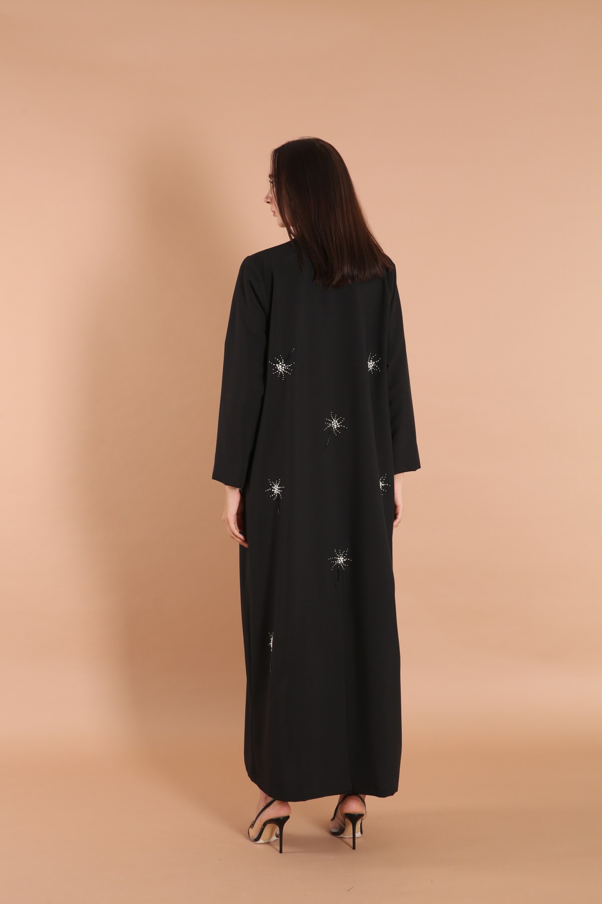 Pearls Embellished Classic Abaya