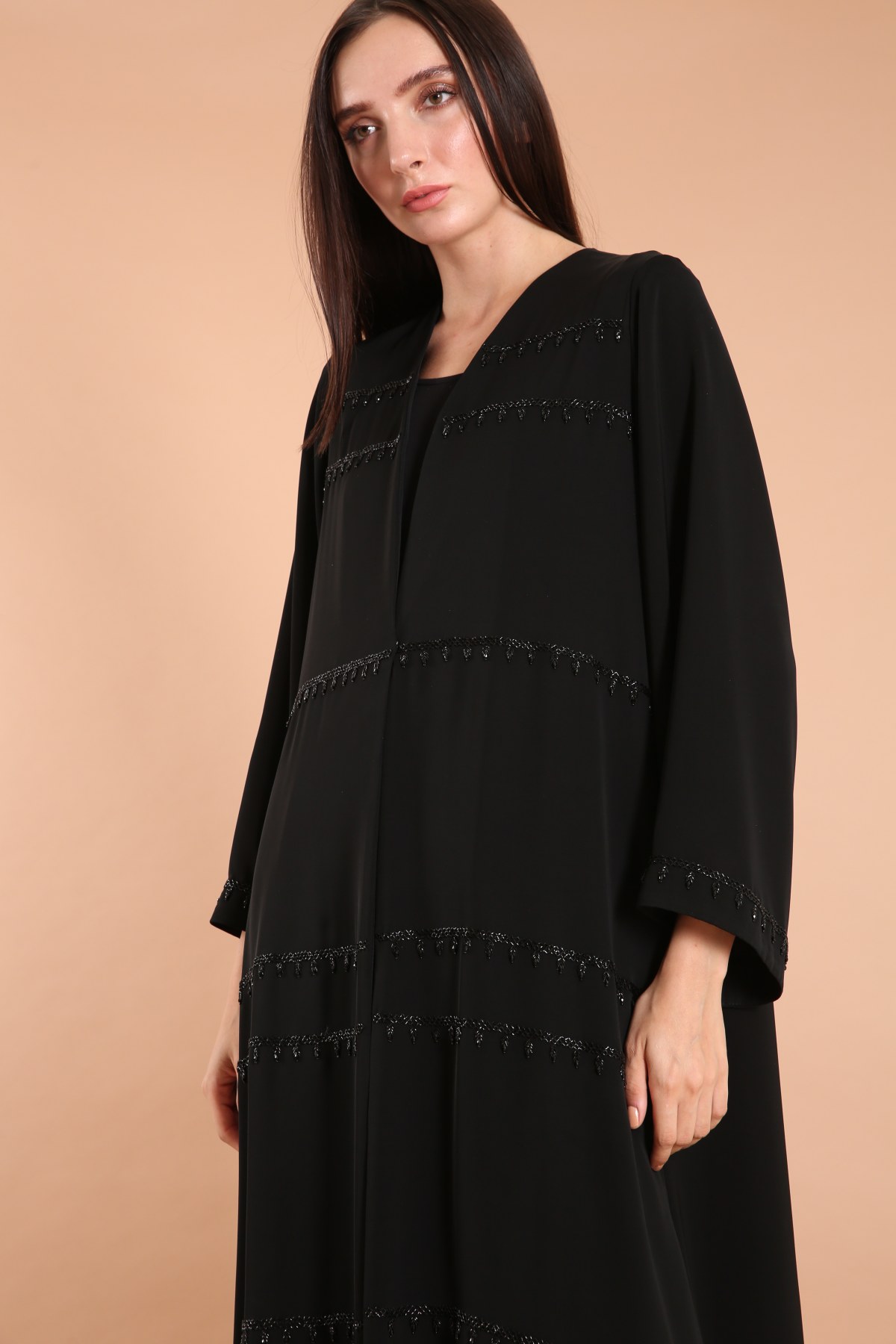Embellished Crepe Abaya