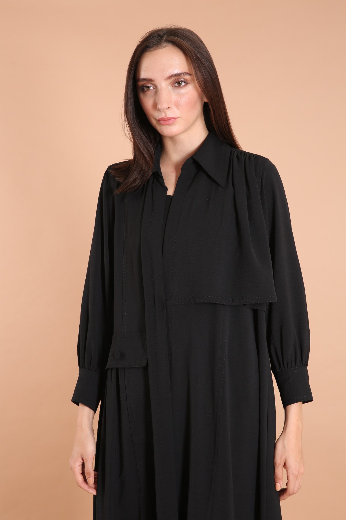 Pintuck Casual abaya