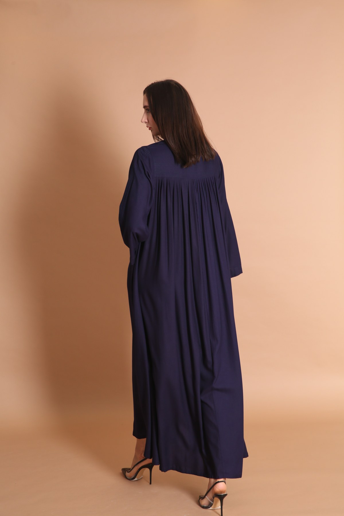 Pleats Detailed Casual Abaya