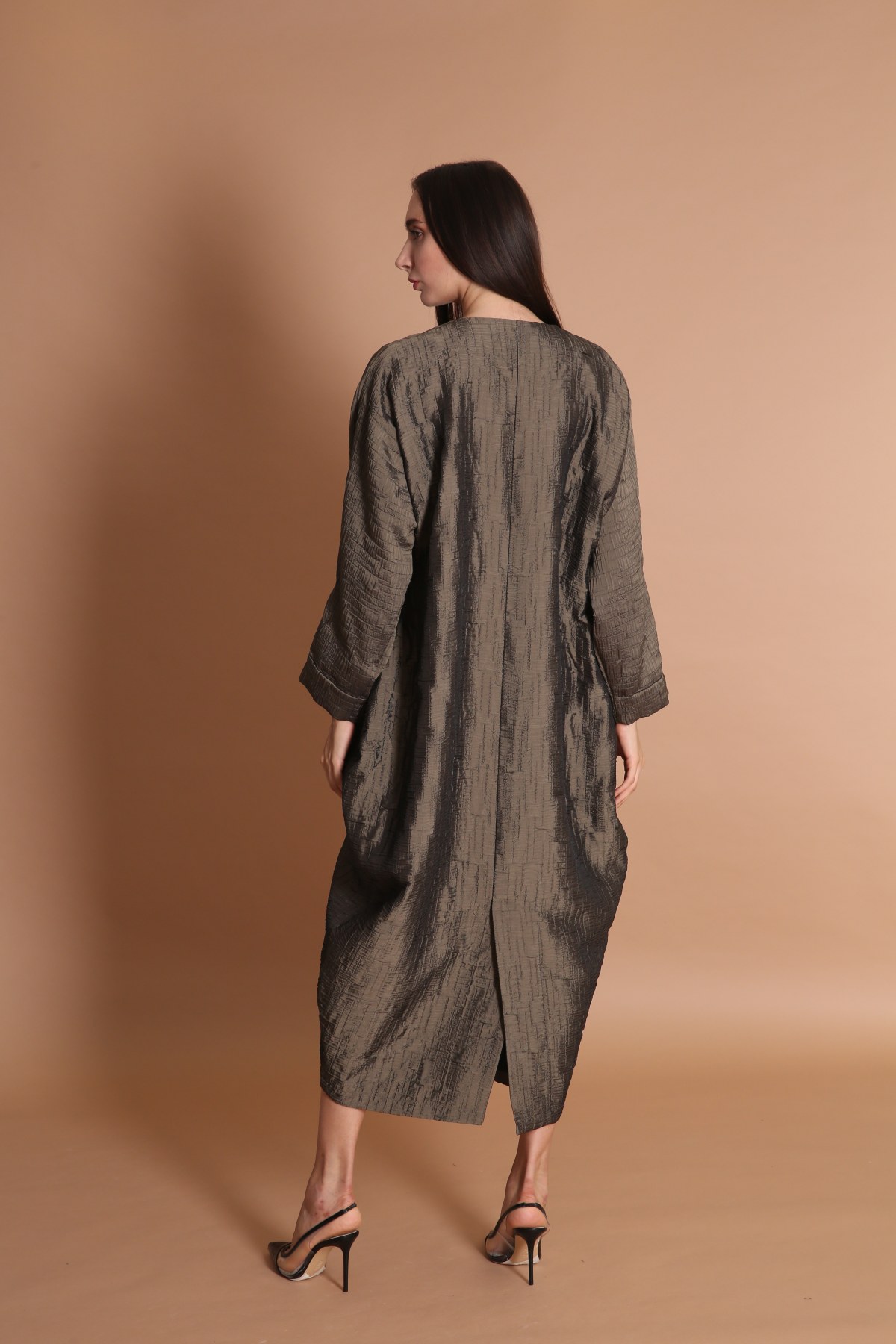 Side Bubble Cut Abaya