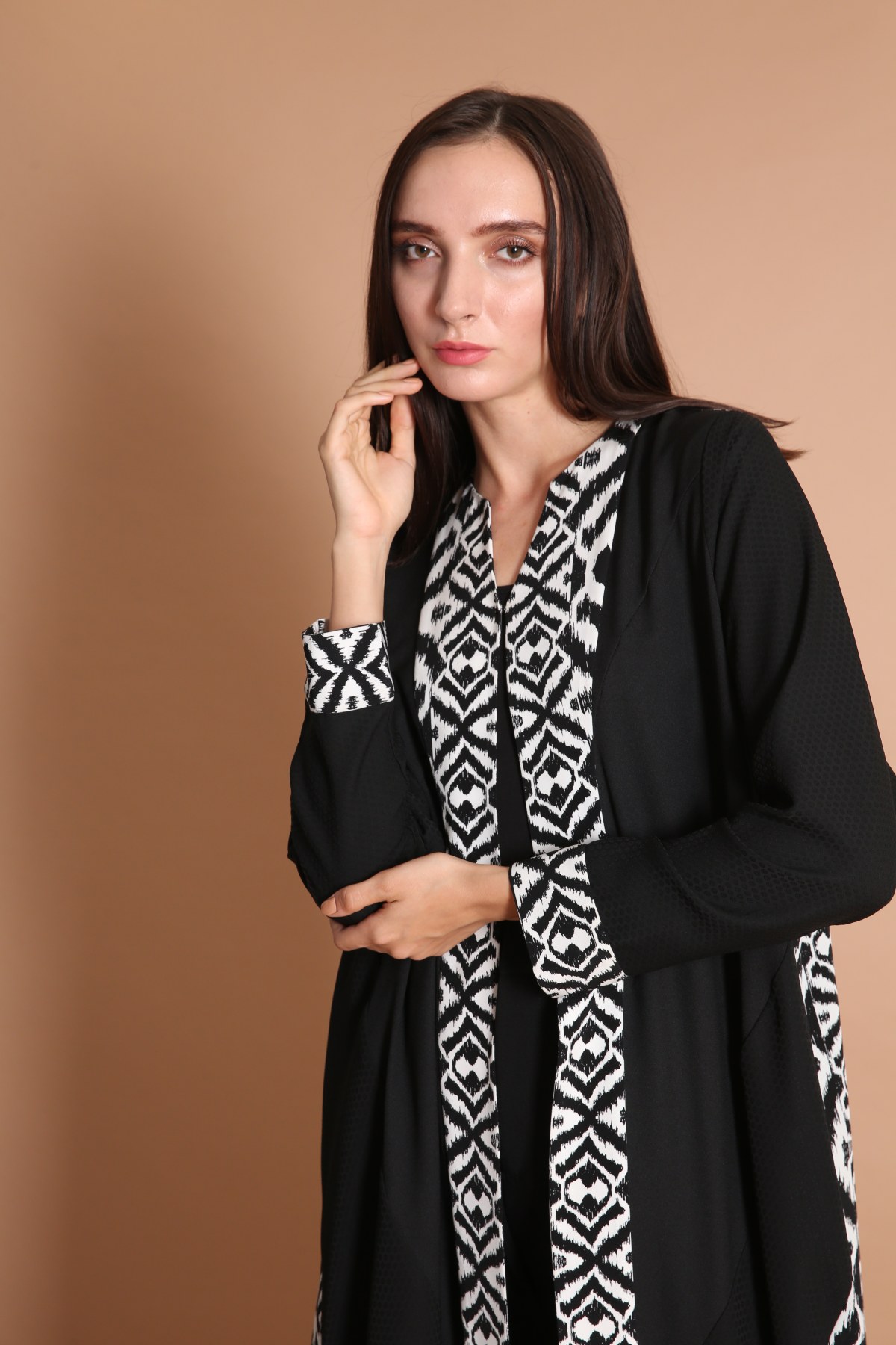 Printed Paneled Casual Abaya