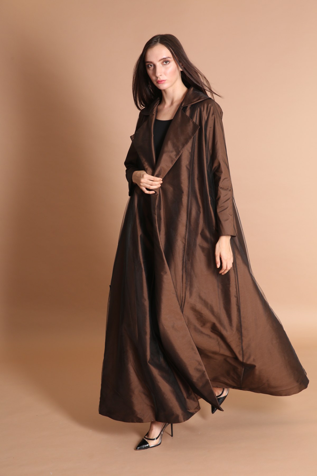 Tulle and Taffeta Abaya
