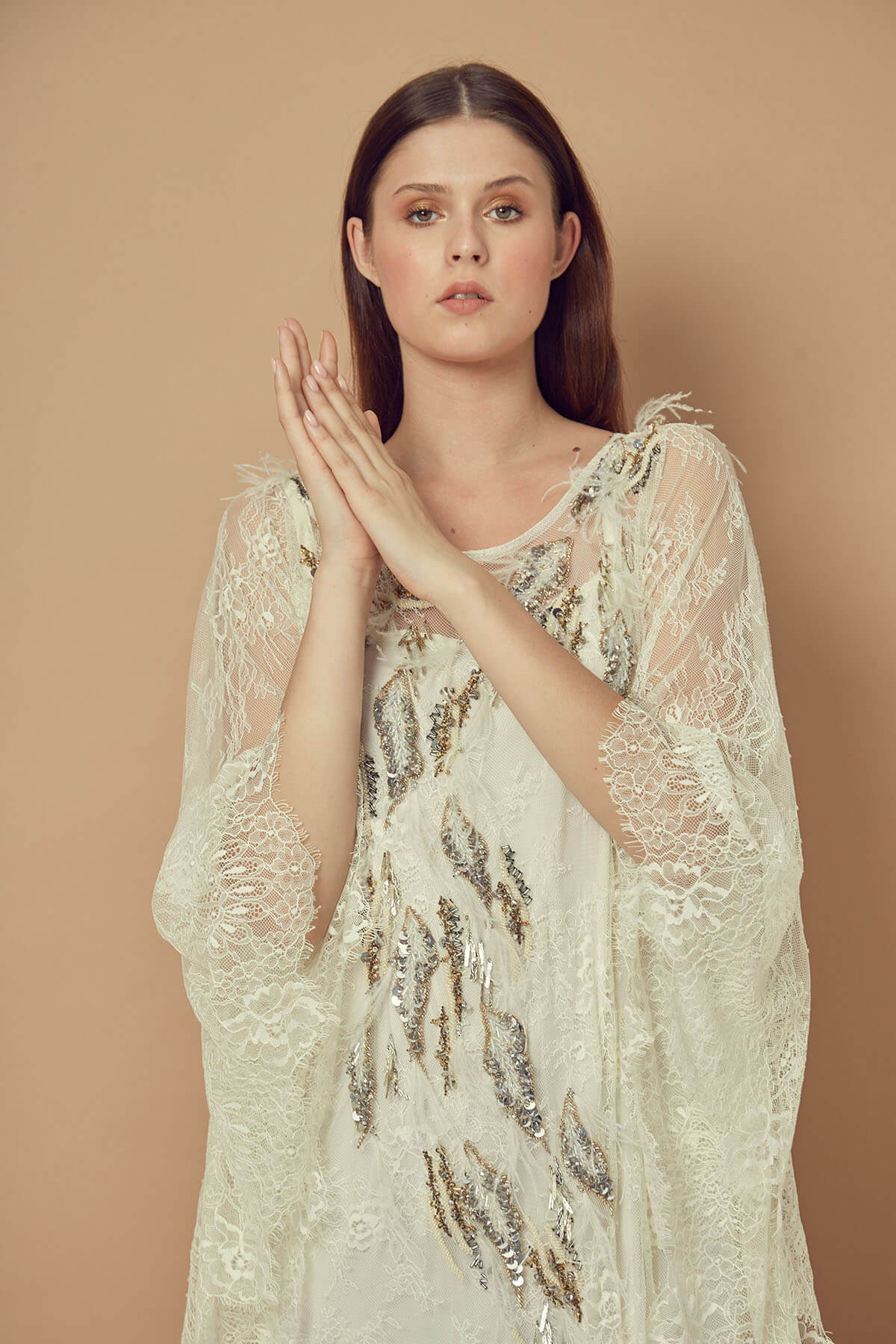 Lace Embroidered Kaftan
