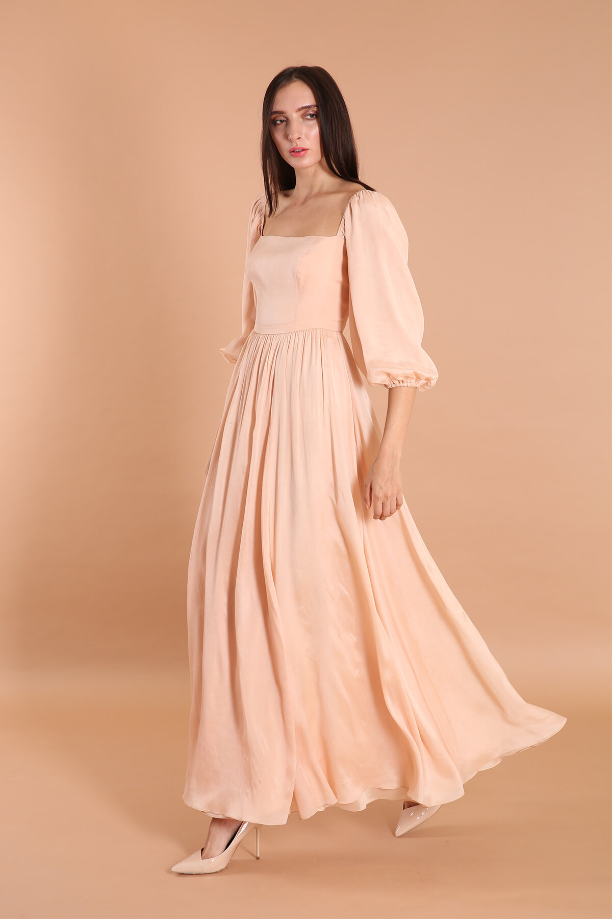 Tube Bodice Dress in Silk