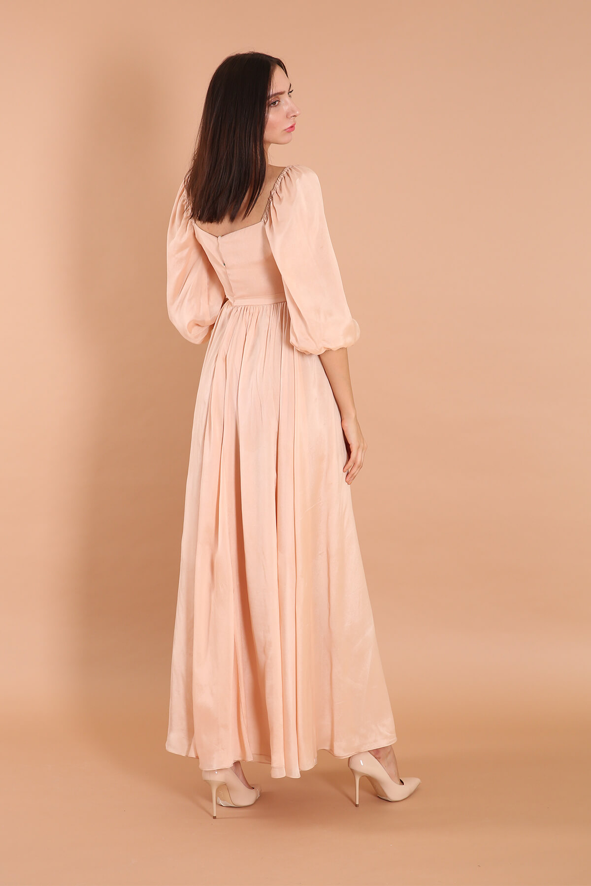 Tube Bodice Dress in Silk