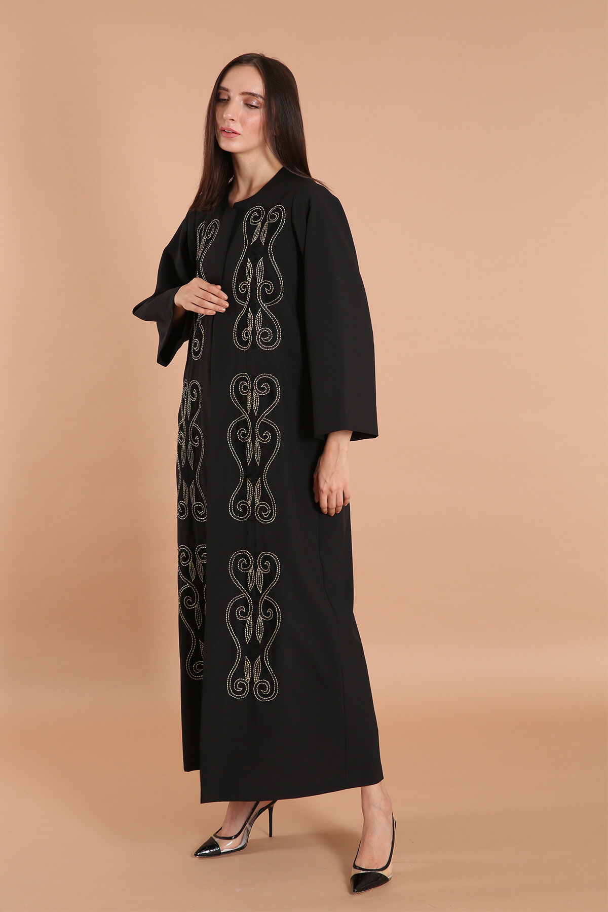 Embroidered Front Classic Abaya
