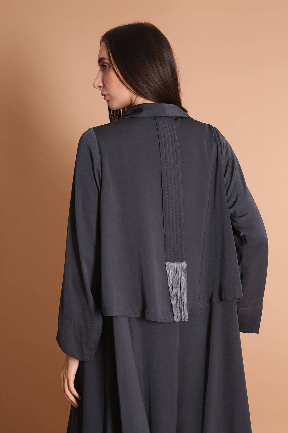 Bolero and Tassels Detailed Casual Abaya
