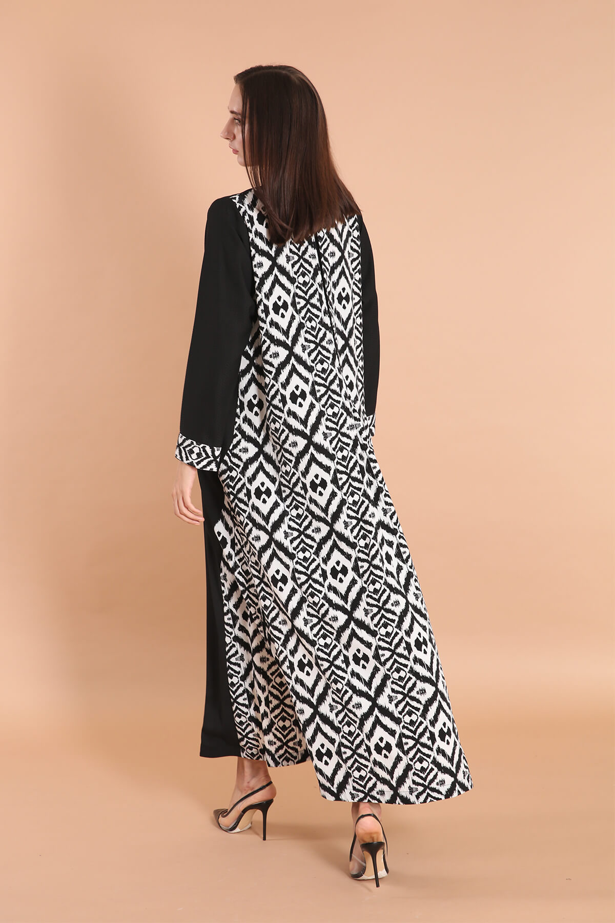 Printed Paneled Casual Abaya
