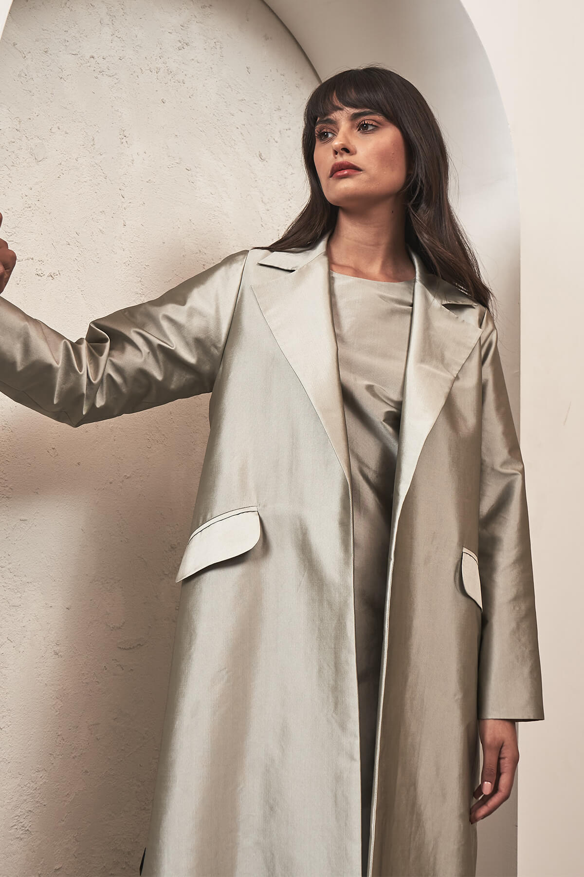 Colored Coat Abaya